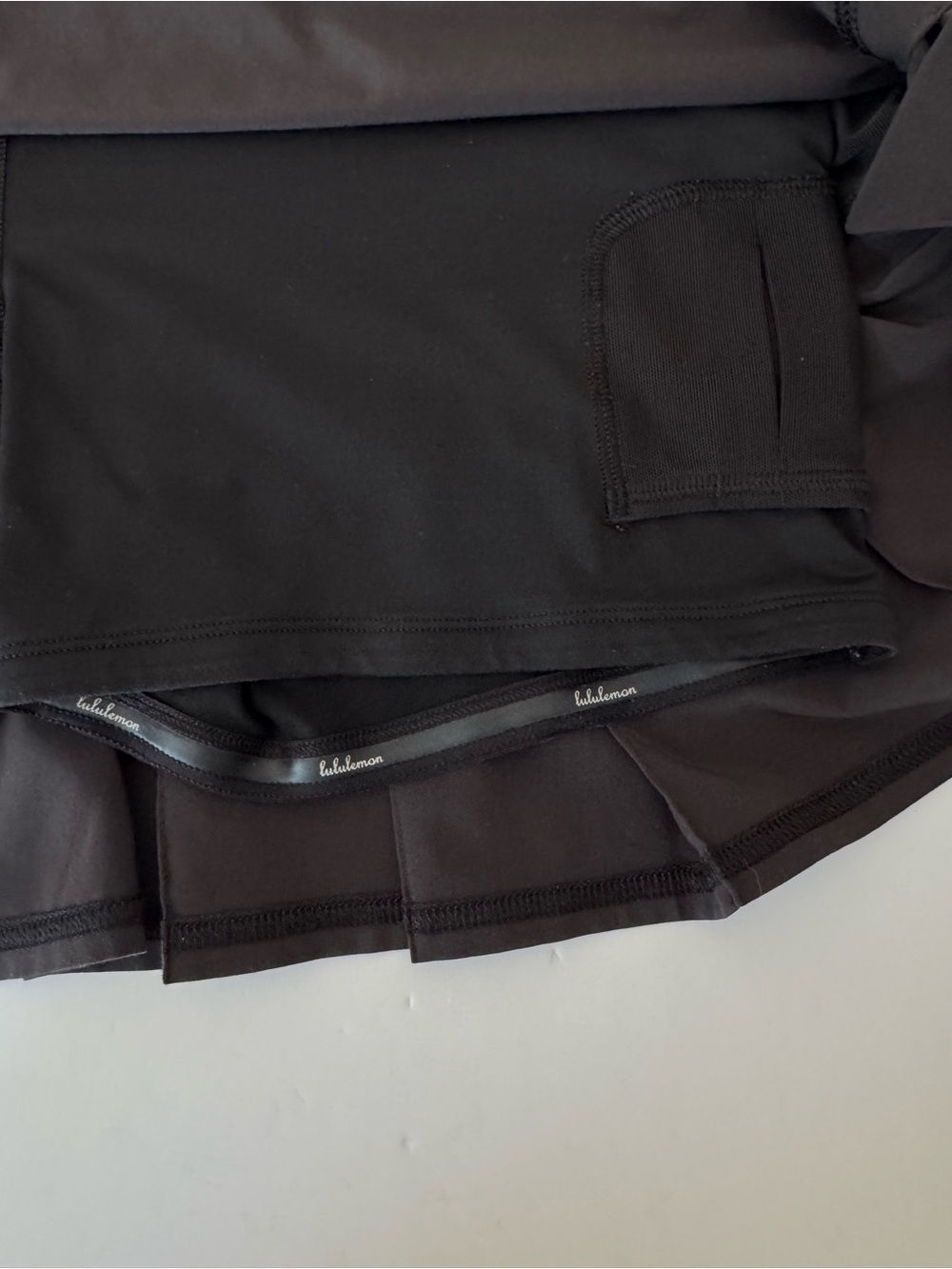 LULULEMON Black Pacesetter Skort Skirt Running Activewear Size 8 Tall - Picture 11 of 13